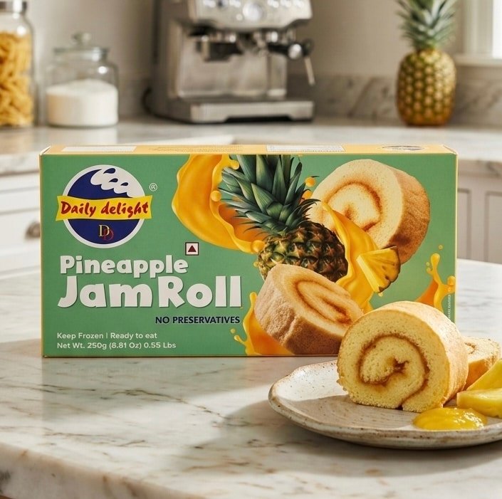 Pineapple Jam Roll